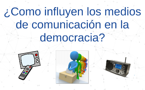 Imagen que muestra un micrófono y una urna electoral, representando el papel de los medios en la democracia.

