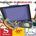 Esta imagen ofrece una representación visual de los principales canales de comunicación tradicionales que siguen teniendo un impacto significativo en Colombia. Muestra los logotipos de las principales cadenas de televisión, emisoras de radio y diarios impresos que conforman el ecosistema de medios tradicionales en el país. Esta información es útil para comprender la relevancia que aún mantienen estos canales en las estrategias de comunicación de las empresas.