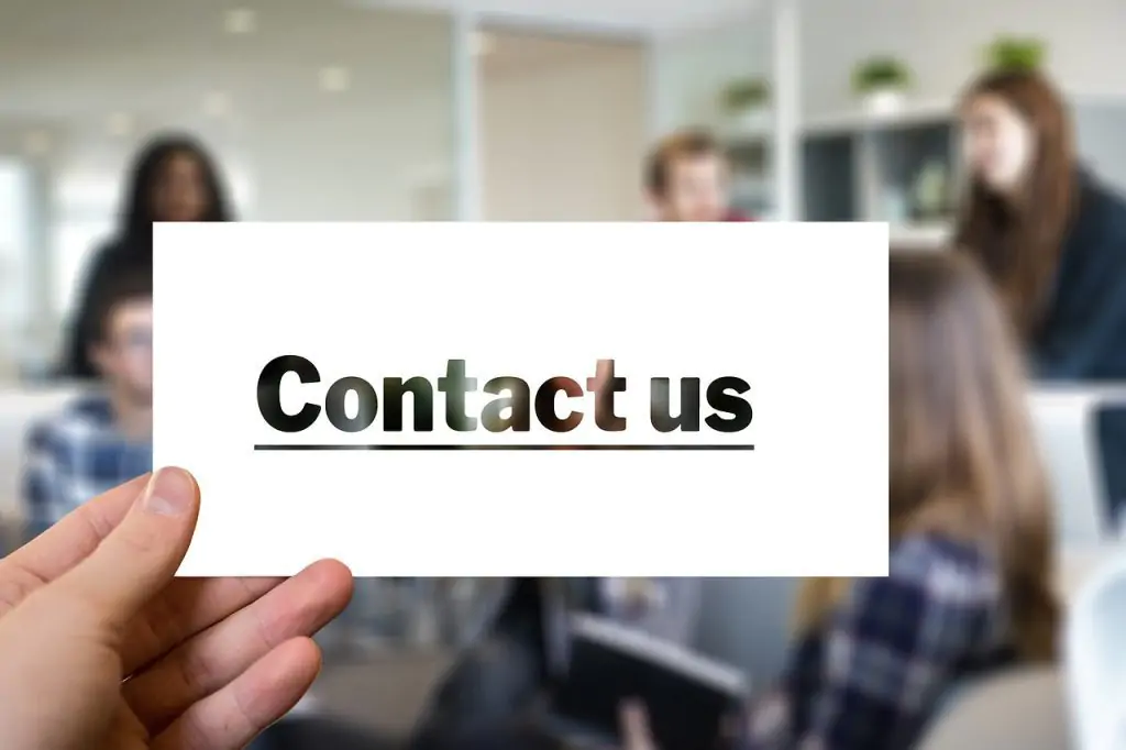 Contacto de servicios de grabaciones